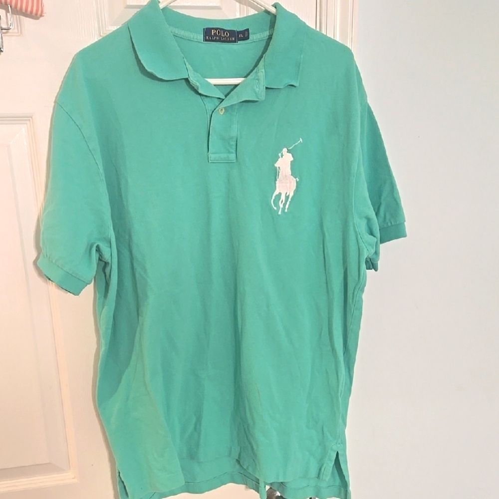 Polo by Ralph Lauren Green Classic Polo Shirt large pony